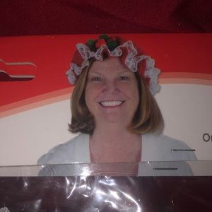 Mrs.Claus hat perfect for Halloween costume or Christmas! Comes with two !